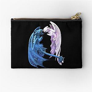 Starry Dragons Toothless and Light Fury Zipper Pouch