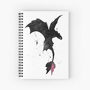 Toothless Dragon Splatter Spiral Notebook