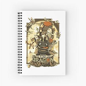 How To Train Your Dragon Movie Artwork Spiral Notebook