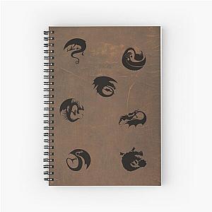 Dragon Class Symbols Spiral Notebook