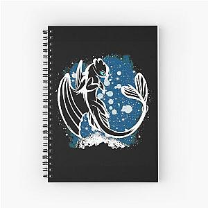 How to Train Your Dragon Light Dragon Graphic Design Spiral Notebook