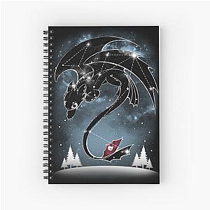 Starry Dragon Sky Spiral Notebook