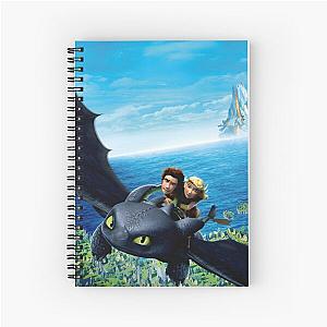 How to Train Your Dragon - Flying Over Dragon Spiral Notebook