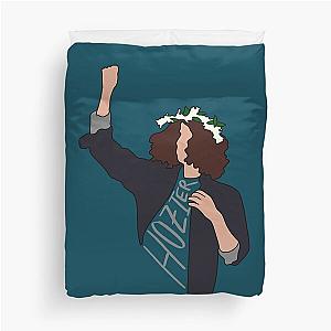 Hozier with Flower Crown   Duvet Cover