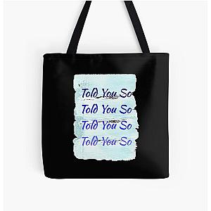 HRVY Told You So Blue All Over Print Tote Bag
