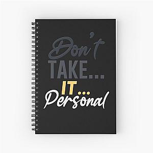 HRVY Doesn't Take It Personal Spiral Notebook