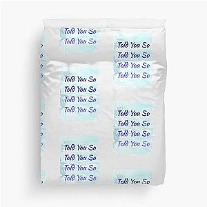 HRVY Blue Told You So Duvet Cover