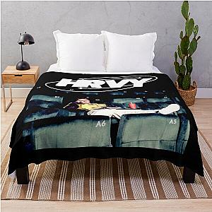Vintage Grunge Style HRVY Throw Blanket