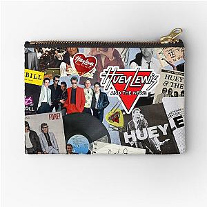 Huey Lewis Collage Zipper Pouch