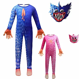 Huggy Wuggy Cartoon Halloween Child Bodysuit