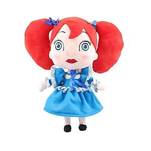 25cm Blue Red Hair Girl Huggy Wuggy Game Stuffed Toy Plush