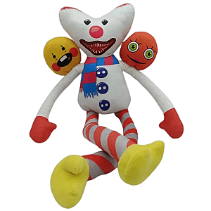 50cm White Clown Horror Game Multi-headed Monster Wuggy Huggy Plush