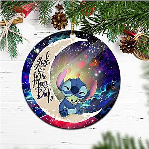 Baby Yoda Love You To The Moon Galaxy  Circle Ornament Gift