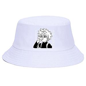 Hunter X Hunter Printed Hat - Zoldyck Killua White Panama Bucket Hat