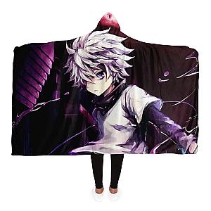 HxH Merch - Killua Zoldyck 3D Hooded Blanket No.2
