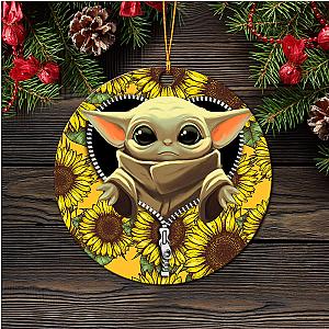 Baby Yoda Sunflower Ornament for Holiday Decor – Perfect Gift