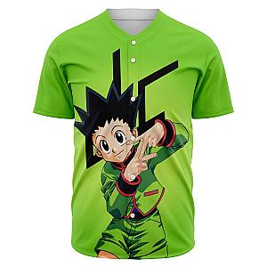 HxH Merch - Gon Freecss Fire 3D Baseball Jersey No.3