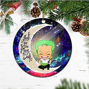 One Piece Galaxy Love You To The Moon Circle Ornament Holiday Gift