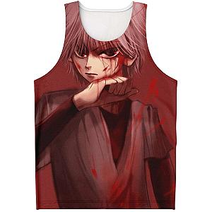 HxH Merch - Killua Zoldyck Blood 3D Tank Top