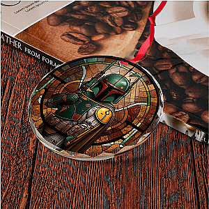 Boba Fett Christmas Holiday Stained Glass Ornament Gift
