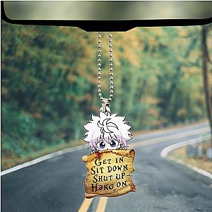 Killua Zoldyck Hunter X Hunter Anime Custom Shape Ornament Custom Hang On Decoration Car Accessories