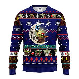 Cute Baby Yoda Ugly Christmas Sweater Blue – Perfect Holiday Gift