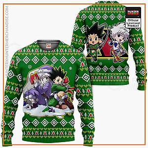 HxH Merch: Gon Freecss &amp; Zoldyck Killua Ugly Christmas Sweater Xmas