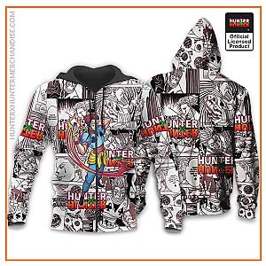 HxH Merch: Hisoka Morow  Hoodie Manga Zipped