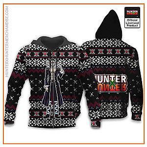HxH Merch: Chrollo Lucilfer Ugly Christmas Zipped Hoodie