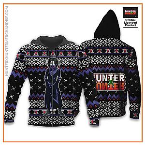 HxH Merch: Feitan Ugly Christmas Zipped Hoodie Xmas Gift