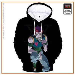 HxH Hoodie - Hisoka Morow Portrait Black 3D Hoodie