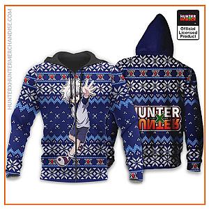HxH Merch: Zoldyck Killua Ugly Christmas Zipped Hoodie Xmas