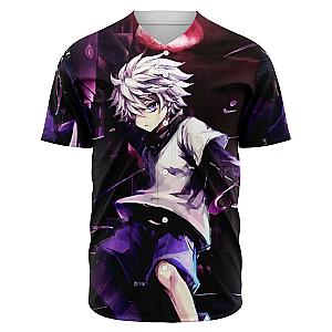 HxH Merch - Killua Zoldyck 3D Baseball Jersey Style No.2