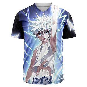 HxH Merch - Killua Zoldyck 3D Baseball Jersey Style No.5