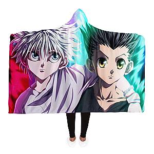HxH Merch - Killua Zoldyck &amp; Gon Freecss Friends Hooded Blanket