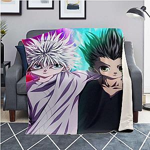 HxH Merch - Killua Zoldyck &amp; Gon Freecss Microfleece Blanket No.2