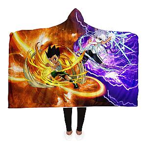 HxH Merch - Killua Zoldyck &amp; Gon Freecss Power 3D Hooded Blanket