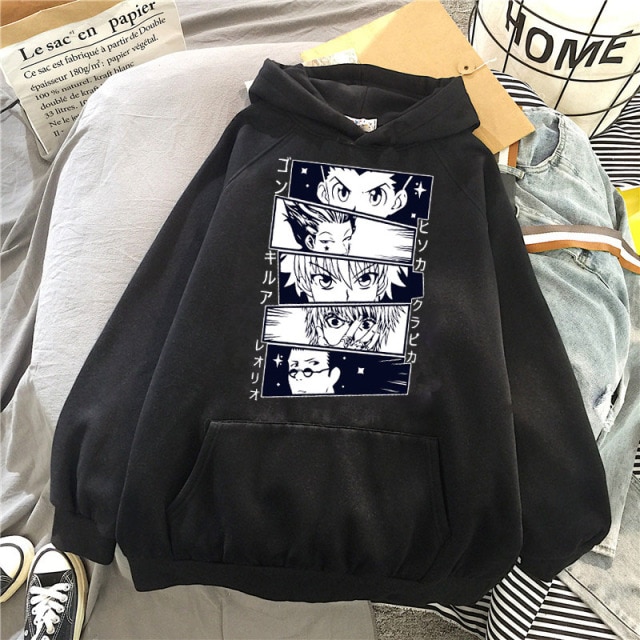 Hunter X Hunter Hoodies - Kawaii Anime Graphic Hooded Sweatshirt