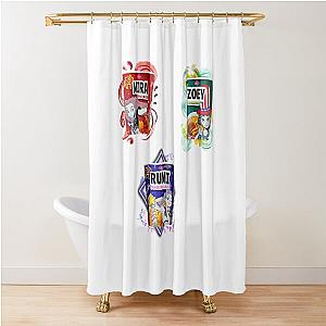Zoey Rumi Mira Ramen Cup Noodle K POP Demon Hunters Huntrix Shower Curtain