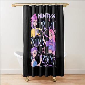 Huntrix 
Kpop Demon Hunters 
Rumi Zoey Mira 
Kpop Huntrix Shower Curtain