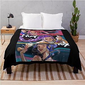 Huntrix Kpop Demon Hunters Throw Blanket