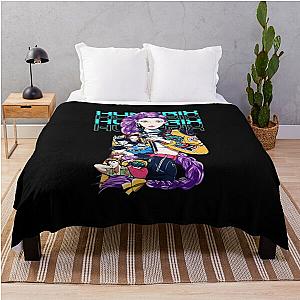 Huntrix Power Squad Demon Hunters Throw Blanket
