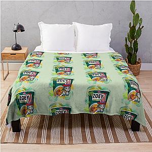 Zoey Hamburger Ramen Noodle K-POP DEMON HUNTERS Huntrix Throw Blanket