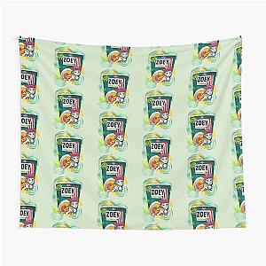 Zoey Hamburger Ramen Cup Noodle - K POP DEMON HUNTERS - Huntrix Tapestry