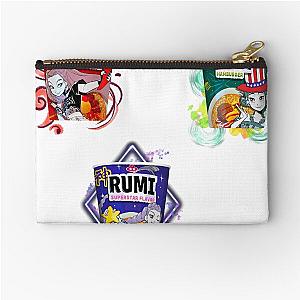 Zoey, Rumi, Mira Ramen Cup Noodle, K-POP Demon Hunters, Huntrix Zipper Pouch