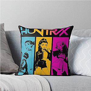 Huntrix Girls Kpop Demon Hunters Vintage Huntrix Rumi Zoey Mira Kpop Huntrix Throw Pillow