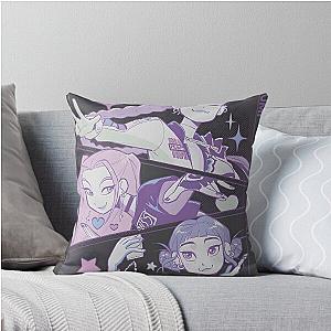 Huntrix KvPop Demon - Rumi Mika and Zoey Throw Pillow