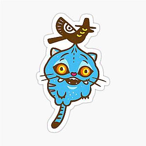 Derpy Tiger - Blue Tiger, Huntrix - Kpop Demon Hunters Sticker
