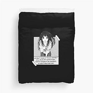 Hyouka - Eru Chitanda quote Duvet Cover