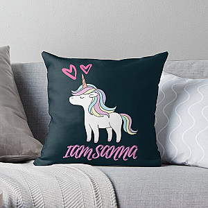 Cute Unicorn Iamsanna Notebook      Throw Pillow RB1409